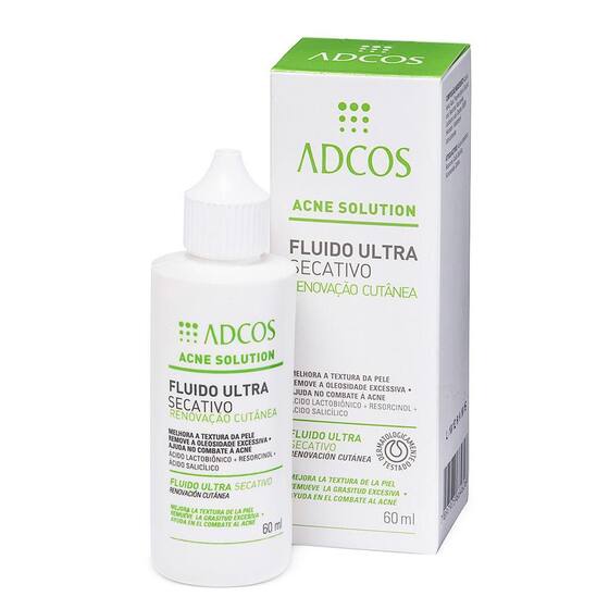Adcos Acne Solution Fluido Ultra Secativo 60ml - Antiacne - Magazine Luiza