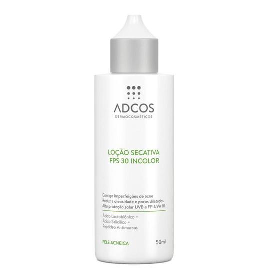 Imagem de Adcos Acne Solution Loção Secativa FPS30 Incolor 50ml