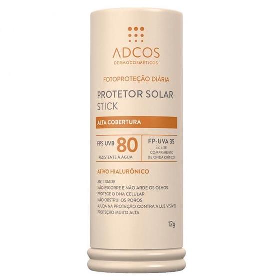 Imagem de Adcos Protetor Solar Tonalizante Stick Fps80 Nude 17G