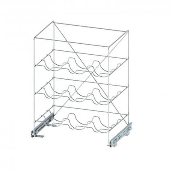 Adega Aramada de Vinho Deslizante Ellite 9 Garrafas Cromada 30x45x55cm Dimec Menor preço em Adega Aramada de Vinho Deslizante Ellite 9 Garrafas Cromada 30x45x55cm Dimec