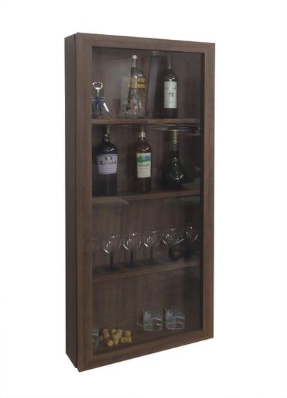 Adega Bar para Vinhos e Bebidas Cristaleira Suspenso de Parede para Sala Estar ou Jantar Cor Versati Menor preço em Adega Bar para Vinhos e Bebidas Cristaleira Suspenso de Parede para Sala Estar ou Jantar Cor Versati