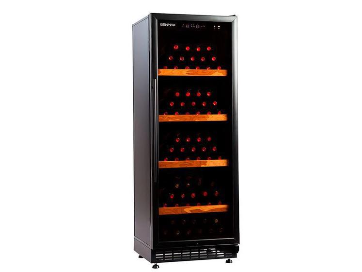Adega Benmax Preto - 209 Garrafas - 220v - Bac209