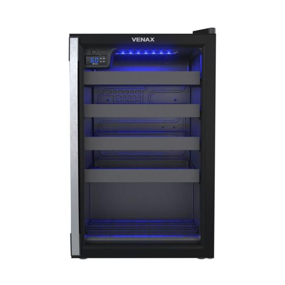 Imagem de Adega Climatizada Venax Piubella 100 82l 24 Garrafas Preto 127v