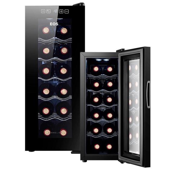 Adega Com Compressor Climatizada Com LED e Painel de Controle EOS ...