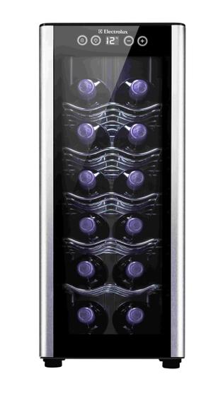 Adega de Vinho Climatizada Electrolux 12 garrafas Uma Porta Acabamento em Alumínio (ACB12) Menor preço em Adega de Vinho Climatizada Electrolux 12 garrafas Uma Porta Acabamento em Alumínio (ACB12)