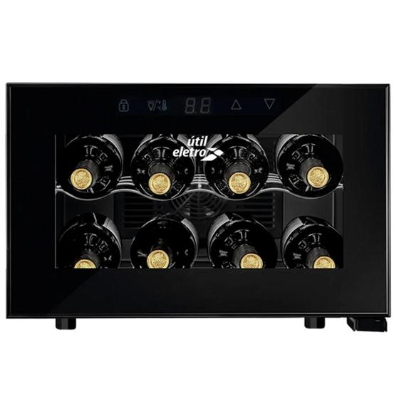 Adega de Vinhos Climatizada 8 Garrafas Util Eletro Bivolt 127/220V Menor preço em Adega de Vinhos Climatizada 8 Garrafas Util Eletro Bivolt 127/220V