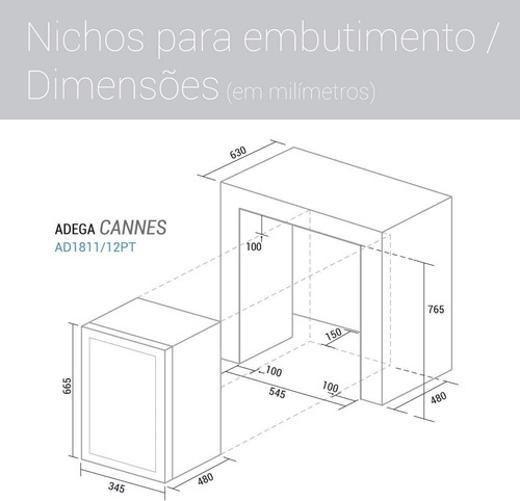 Imagem de Adega De Vinhos - Iluminação De Led - 110V