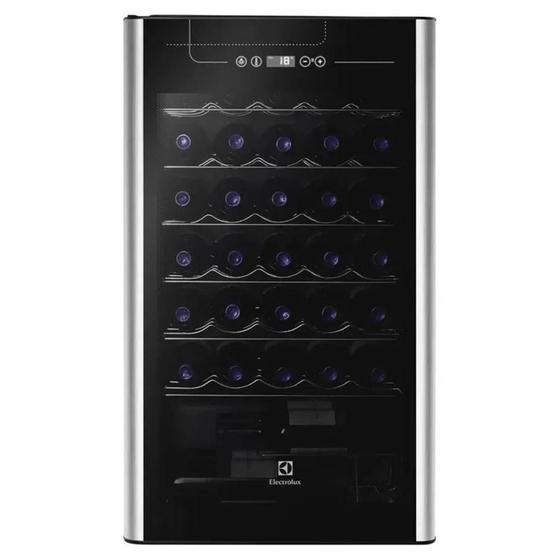 Imagem de Adega Electrolux 34 Garrafas ACS34 Cor Preto e Inox 110V 01361WBA189