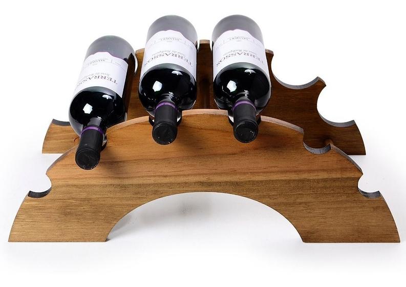 Adega Suporte para Vinho de Madeira Mesa para 6 Garrafas Menor preço em Adega Suporte para Vinho de Madeira Mesa para 6 Garrafas