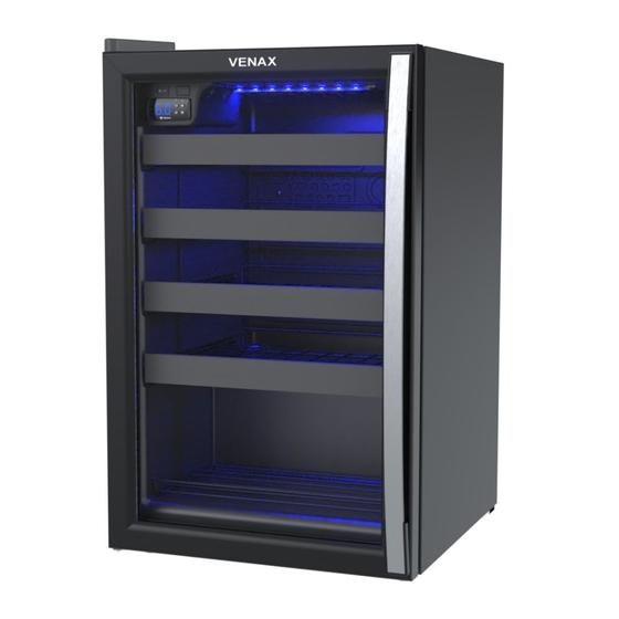 Imagem de Adega Venax Piubella 24 Garrafas Preto Porta Invertida 220 V