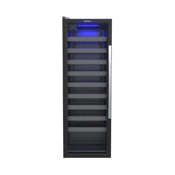 Imagem de Adega Venax Piubella 50 Garrafas Preto Porta Invertida - 110V