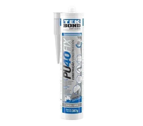 Imagem de Adesivo 387 gr 280 ml pu fix cinza ref 21081038700 tekbond