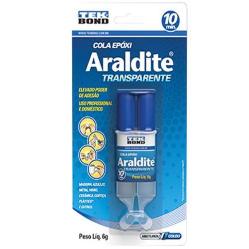 Imagem de Adesivo araldite transparente 6g em seringa e blister - tekbond 10828500602