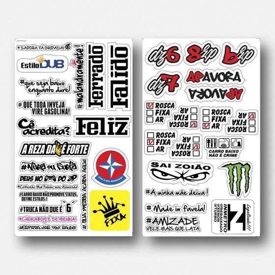 Imagem de Adesivo Autocolante Stickers Automotivos Coleção 1