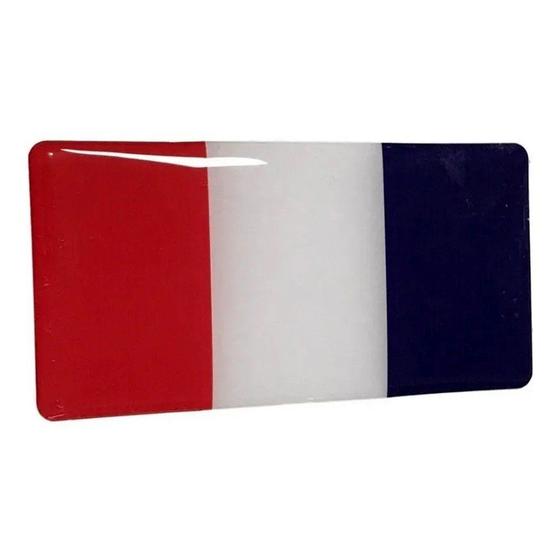 Imagem de Adesivo Bandeira França Resinado Renault Peugeot Citroen