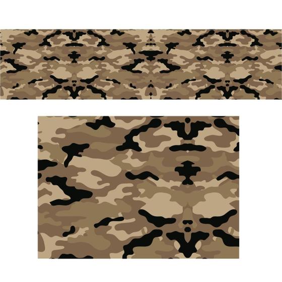 Imagem de Adesivo Camuflado - Brown Woodland Camoflauge Pattern 200X50
