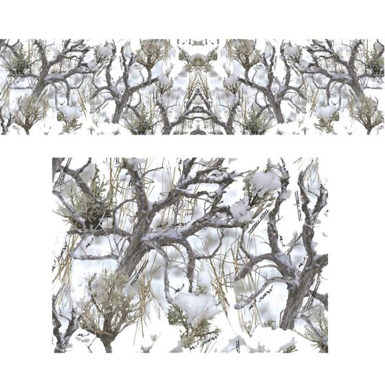 Imagem de Adesivo Camuflado - Snow Tree White Camoflauge Neve 200X50