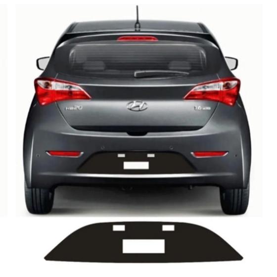 Imagem de Adesivo Carro Para-Choque Traseiro Placa Hyundai Hb20 Hatch