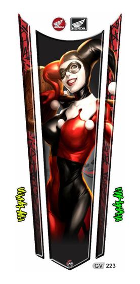 Imagem de Adesivo Cg160 Titan Fan Start Arlequina Harley Quinn Gv223