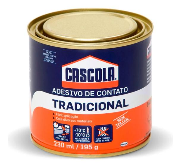 Imagem de Adesivo Cola De Contato Sapateiro Cascola  195g 230ml - Henkel