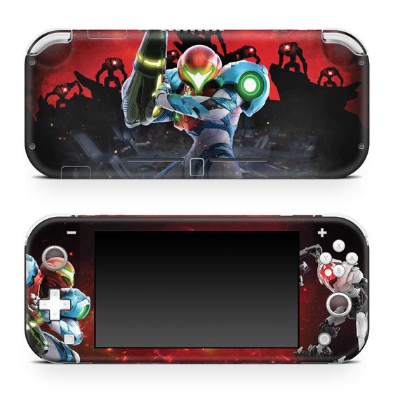 Imagem de Adesivo Compatível Nintendo Switch Lite Skin - Metroid Dread