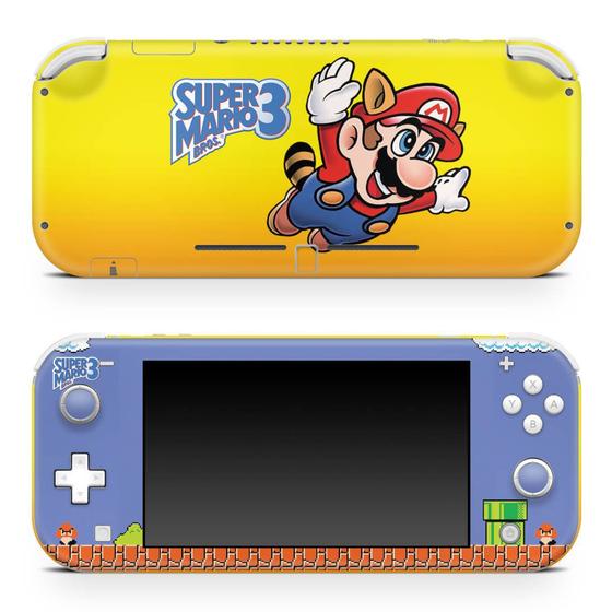 Imagem de Adesivo Compatível Nintendo Switch Lite Skin - Super Mario Bros 3