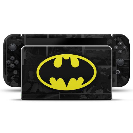 Imagem de Adesivo Compatível Nintendo Switch Oled Skin - Batman Comics