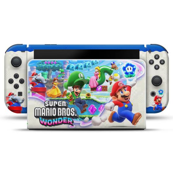 Imagem de Adesivo Compatível Nintendo Switch Oled Skin - Super Mario Bros. Wonder