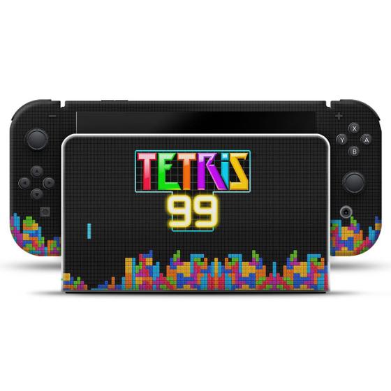 Imagem de Adesivo Compatível Nintendo Switch Oled Skin - Tetris 99
