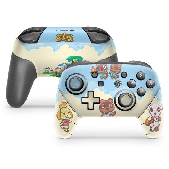 Imagem de Adesivo Compatível Nintendo Switch Pro Controle Skin - Animal Crossing