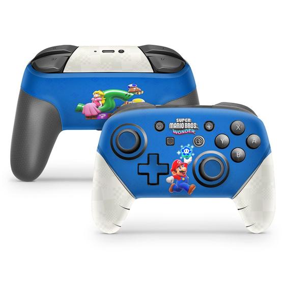 Imagem de Adesivo Compatível Nintendo Switch Pro Controle Skin - Super Mario Bros. Wonder
