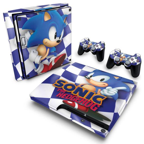 Imagem de Adesivo Compatível PS3 Slim Skin - Sonic The Hedgehog