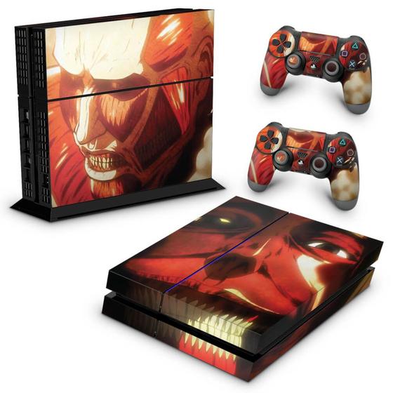 Imagem de Adesivo Compatível PS4 Fat Skin - Attack On Titan - Shingeki No Kyojin B