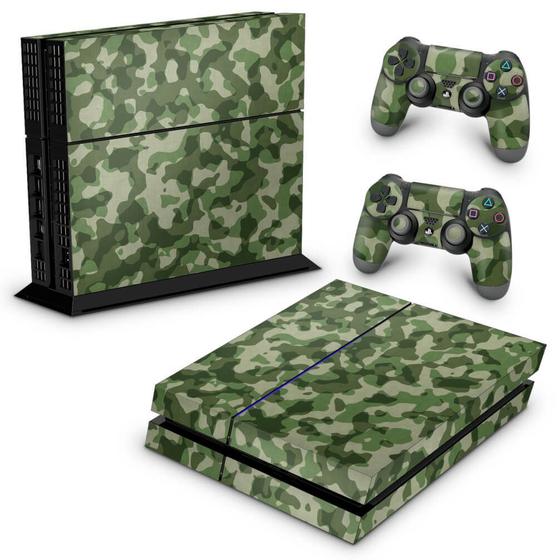 Imagem de Adesivo Compatível PS4 Fat Skin - Camuflagem Exercito