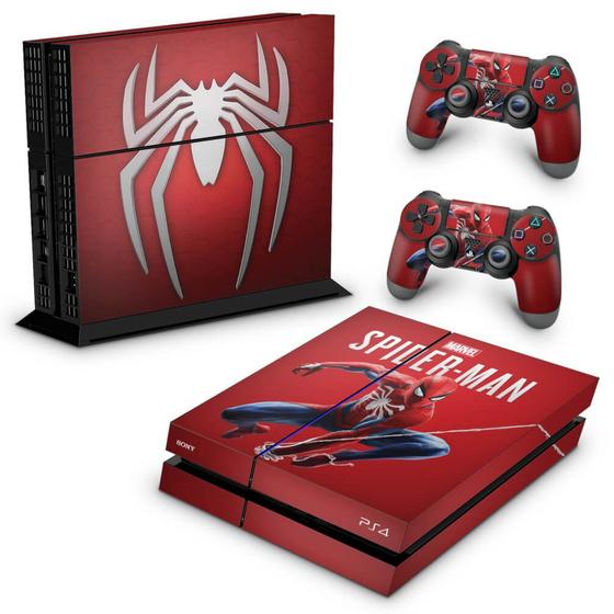 Imagem de Adesivo Compatível PS4 Fat Skin - Homem Aranha Spider-Man