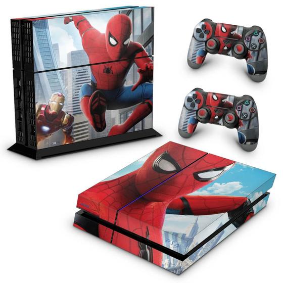 Imagem de Adesivo Compatível PS4 Fat Skin - Spiderman - Homem Aranha Homecoming