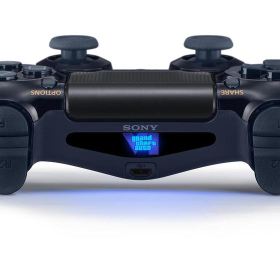 Imagem de Adesivo Compatível PS4 Light Bar Controle Skin - GTA 6 VI