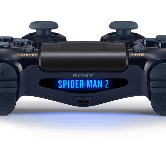 Imagem de Adesivo Compatível PS4 Light Bar Controle Skin - Spider-Man Homem Aranha 2