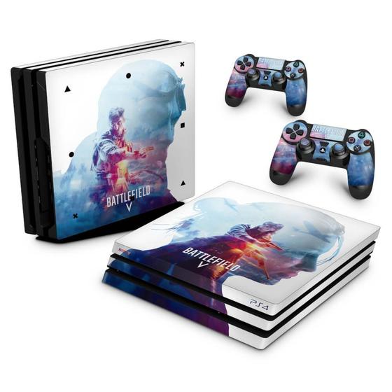 Imagem de Adesivo Compatível PS4 Pro Skin - Battlefield V