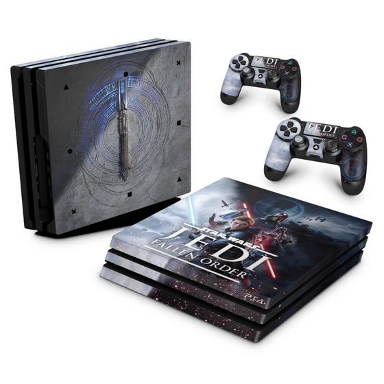 Imagem de Adesivo Compatível PS4 Pro Skin - Star Wars Jedi Fallen Order