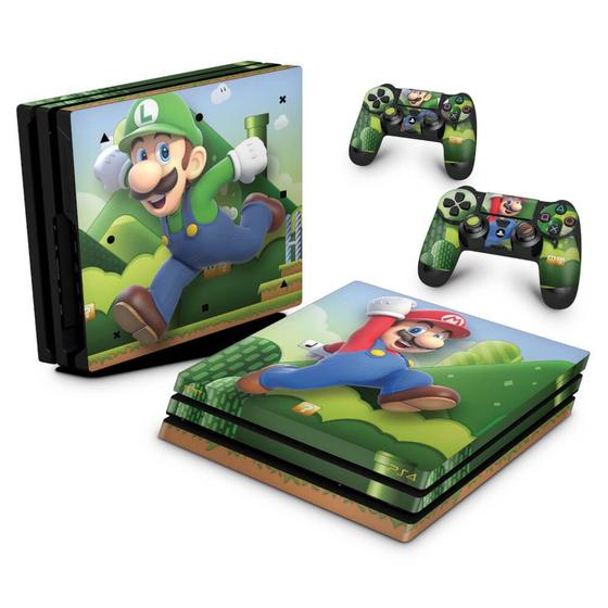 Imagem de Adesivo Compatível PS4 Pro Skin - Super Mario Bros