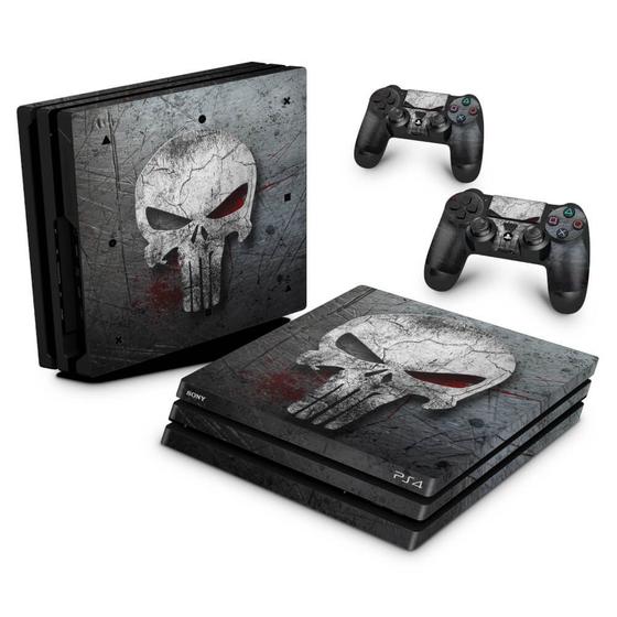 Imagem de Adesivo Compatível PS4 Pro Skin - The Punisher Justiceiro B