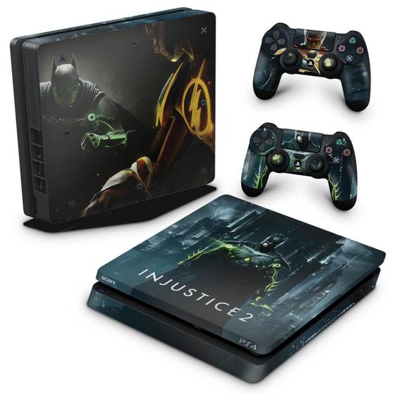 Imagem de Adesivo Compatível PS4 Slim Skin - Injustice 2