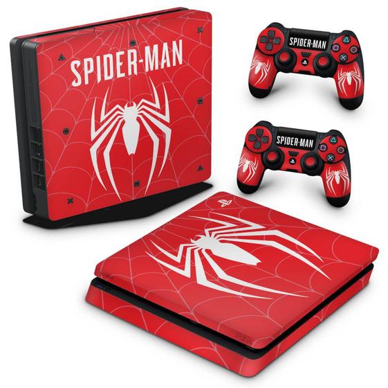 Imagem de Adesivo Compatível PS4 Slim Skin - Spider-Man Bundle D