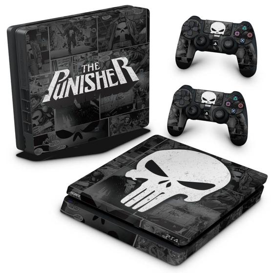 Imagem de Adesivo Compatível PS4 Slim Skin - The Punisher Justiceiro Comics