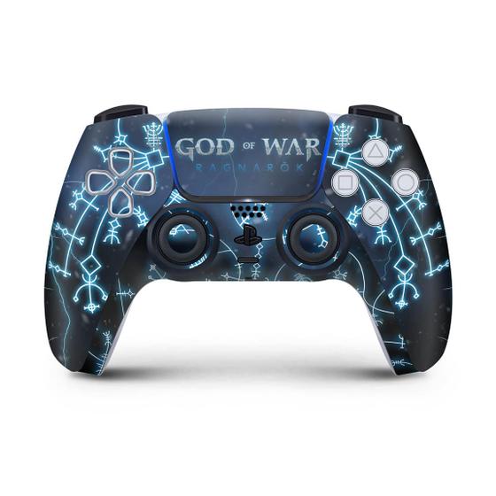 Imagem de Adesivo Compatível PS5 Controle Playstation 5 Skin - God of War Ragnarok B