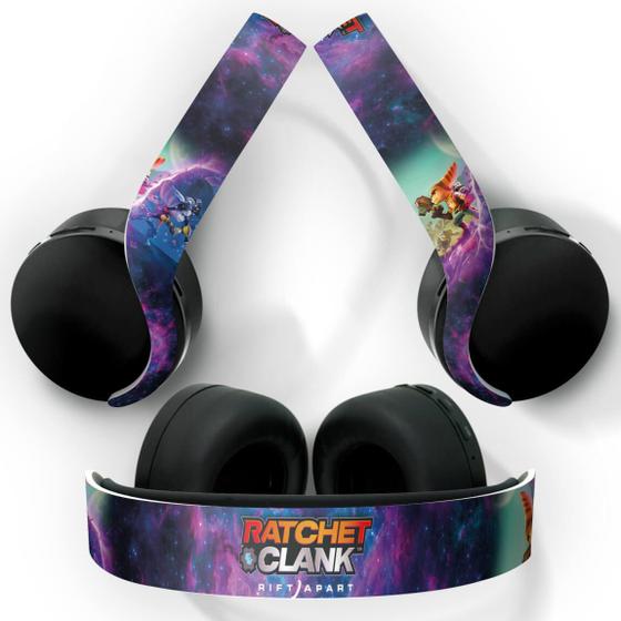 Imagem de Adesivo Compatível PS5 Headset Pulse 3D Playstation 5 Skin - Ratchet & Clank Rift Apart