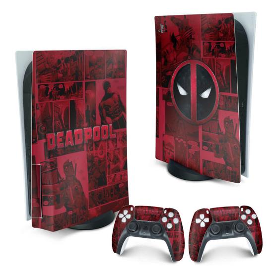 Imagem de Adesivo Compatível PS5 Playstation 5 Skin - Deadpool Comics