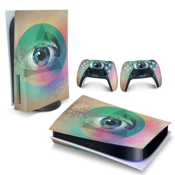 Imagem de Adesivo Compatível PS5 Playstation 5 Skin Horizontal - Abstrato 89