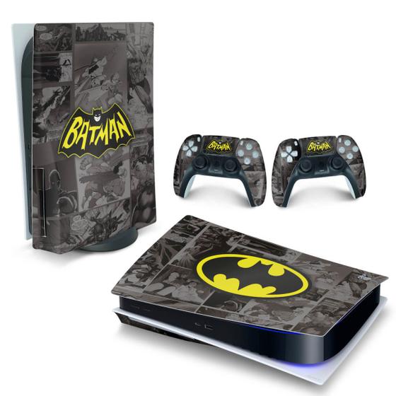 Imagem de Adesivo Compatível PS5 Playstation 5 Skin Horizontal - Batman Comics